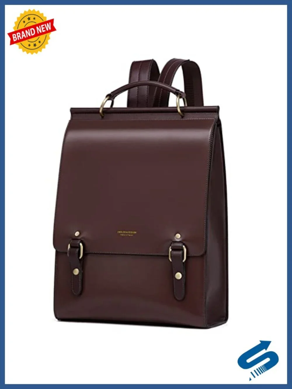 Genuine Leather Backpack Purse Fashion Vintage College Travel Large Bag